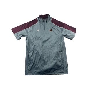 Adidas Central Michigan Chippewas Warm Up Jacket 1/4 Zip Shooting Shirt Mens XXL